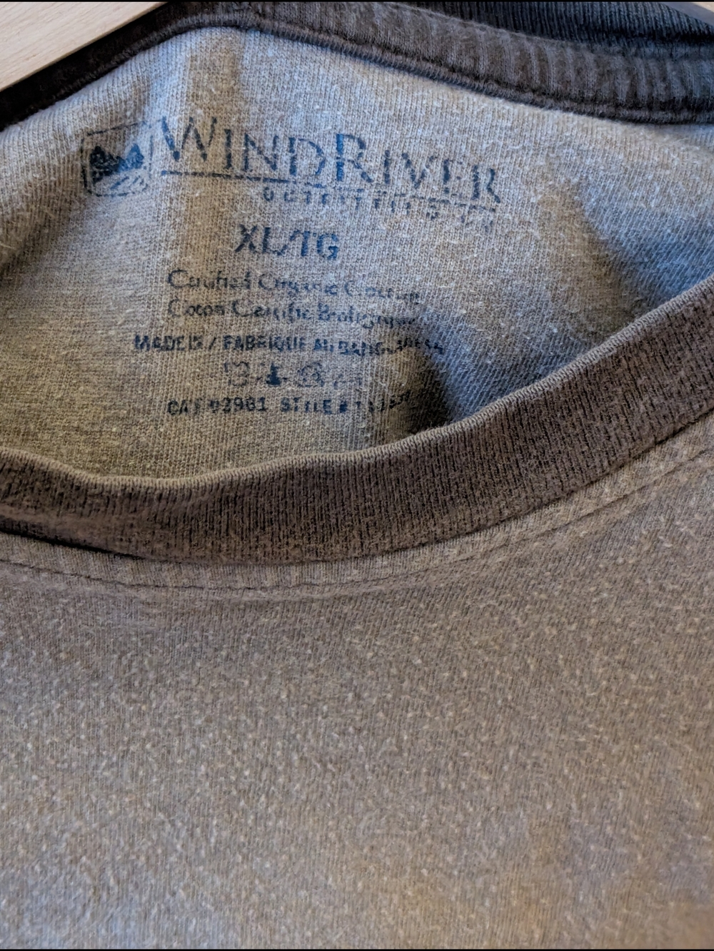 Windriver Crew Neck T-Shirt - Tan And Brown - Picture 3 of 4